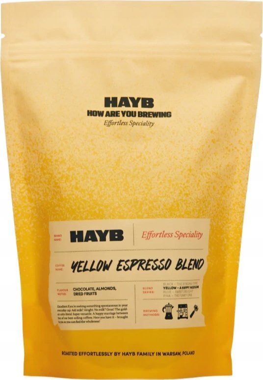 HAYB HAYB Mletá káva - žlutá směs na espresso 250g