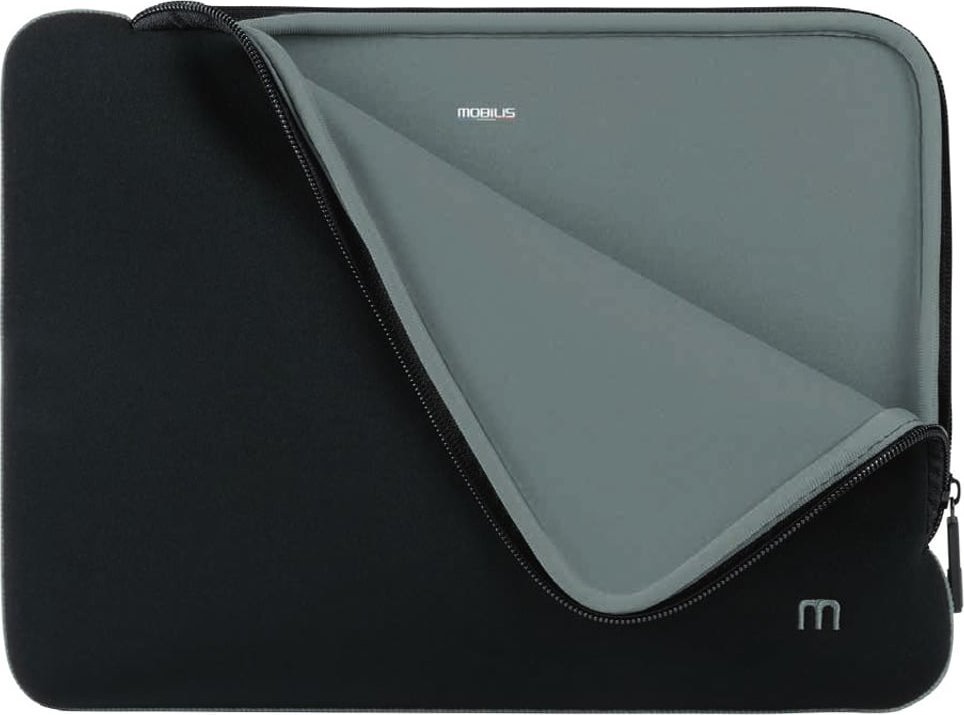 Taška Mobilis Kožená taška na notebook Mobilis 35,6 cm (14) Kapesní pouzdro černá, šedá