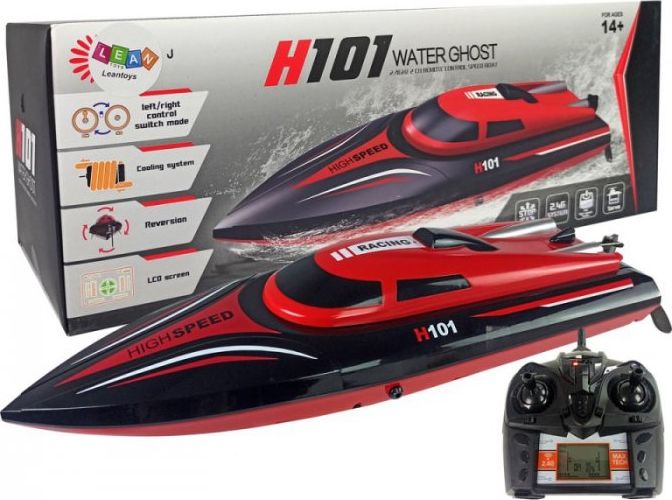 Lean Sport Boat Motorový člun na dálkové ovládání H101 Červený 1:48 2.4G 35 km/h