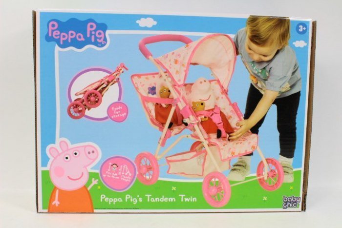 Świnka Peppa Prasátko Peppa *****Kočárek PEPPA PIG pro dvojčata 1424025 /4*