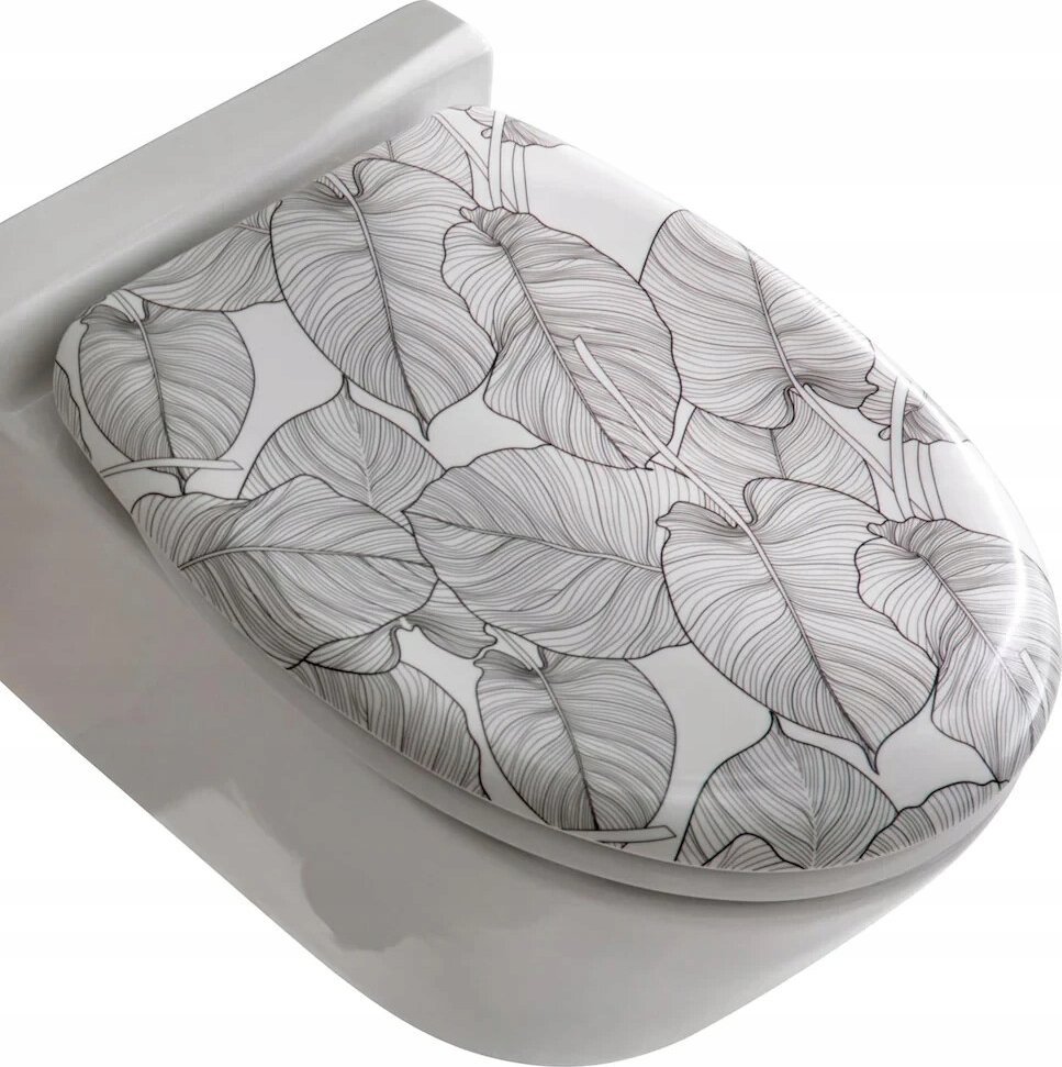 Wenko bidetové sedátko Duroplast WC sedátko s ozdobným potiskem, snadné zavírání, WENKO