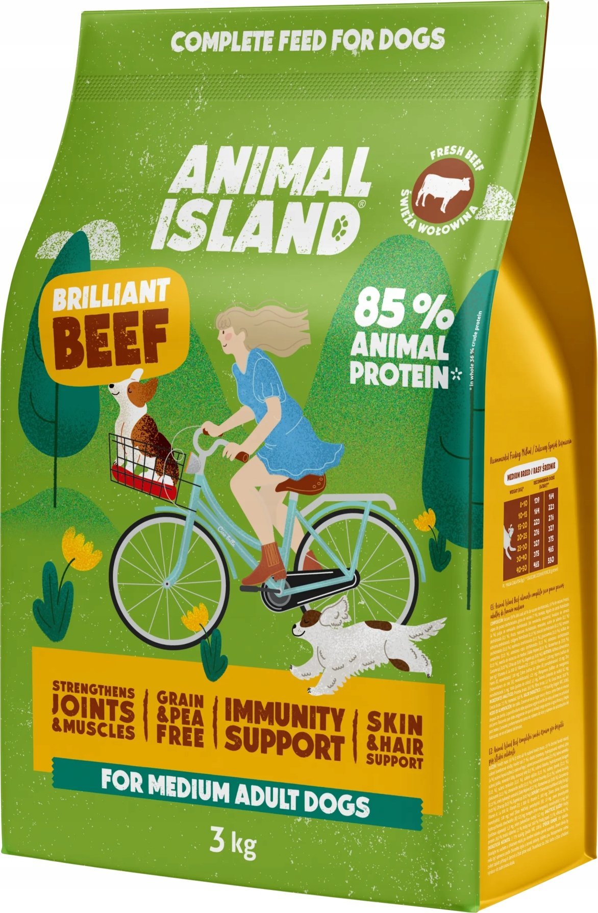ANIMAL ISLAND Brilliant beef - suché krmivo pro psy - 3kg