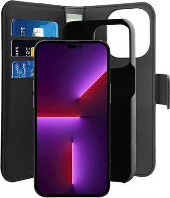 Puro PURO peněženka odnímatelné pouzdro 2v1 Apple iPhone 14 Pro Max (černé)