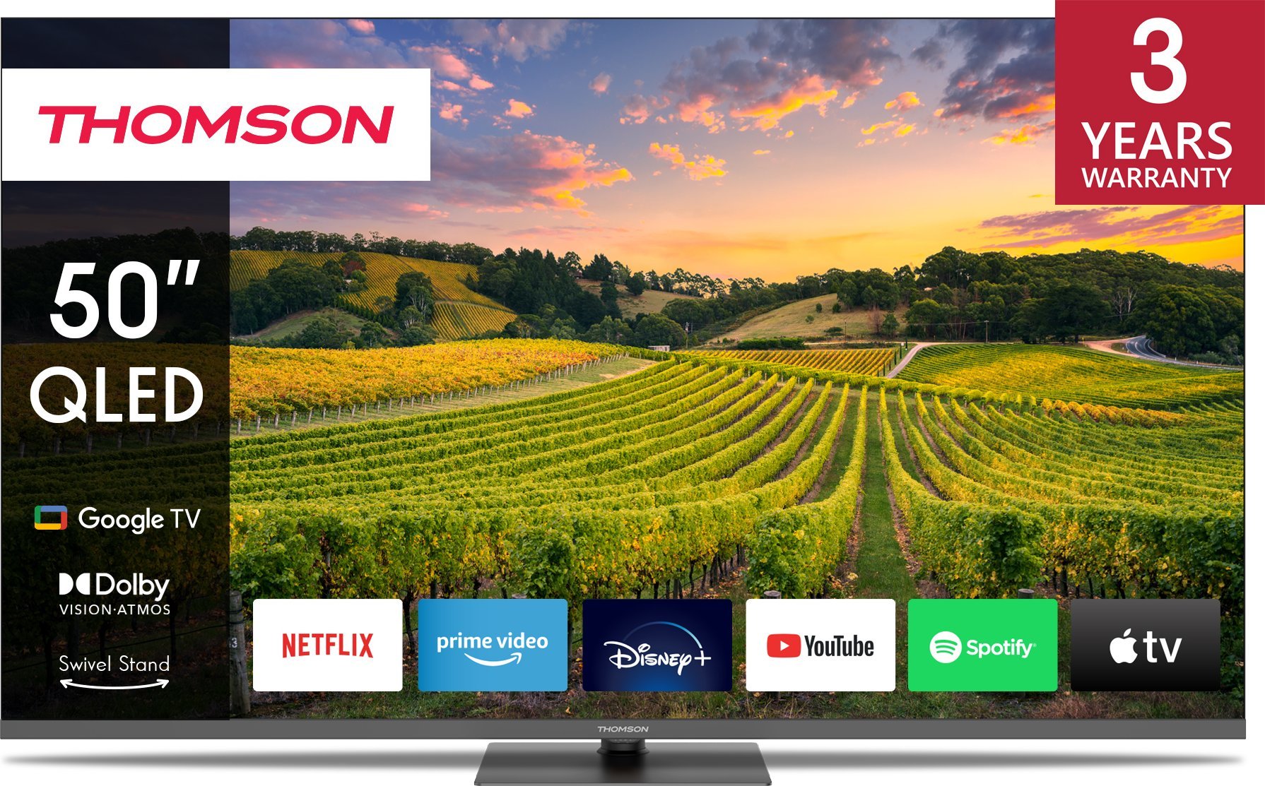 Thomson 50QG5C14 - 4K UHD Google TV 50  QLED