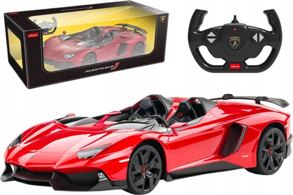 Rastar Auto RC Rastar 1:12 Lamborghini Aventador Red Cabrio