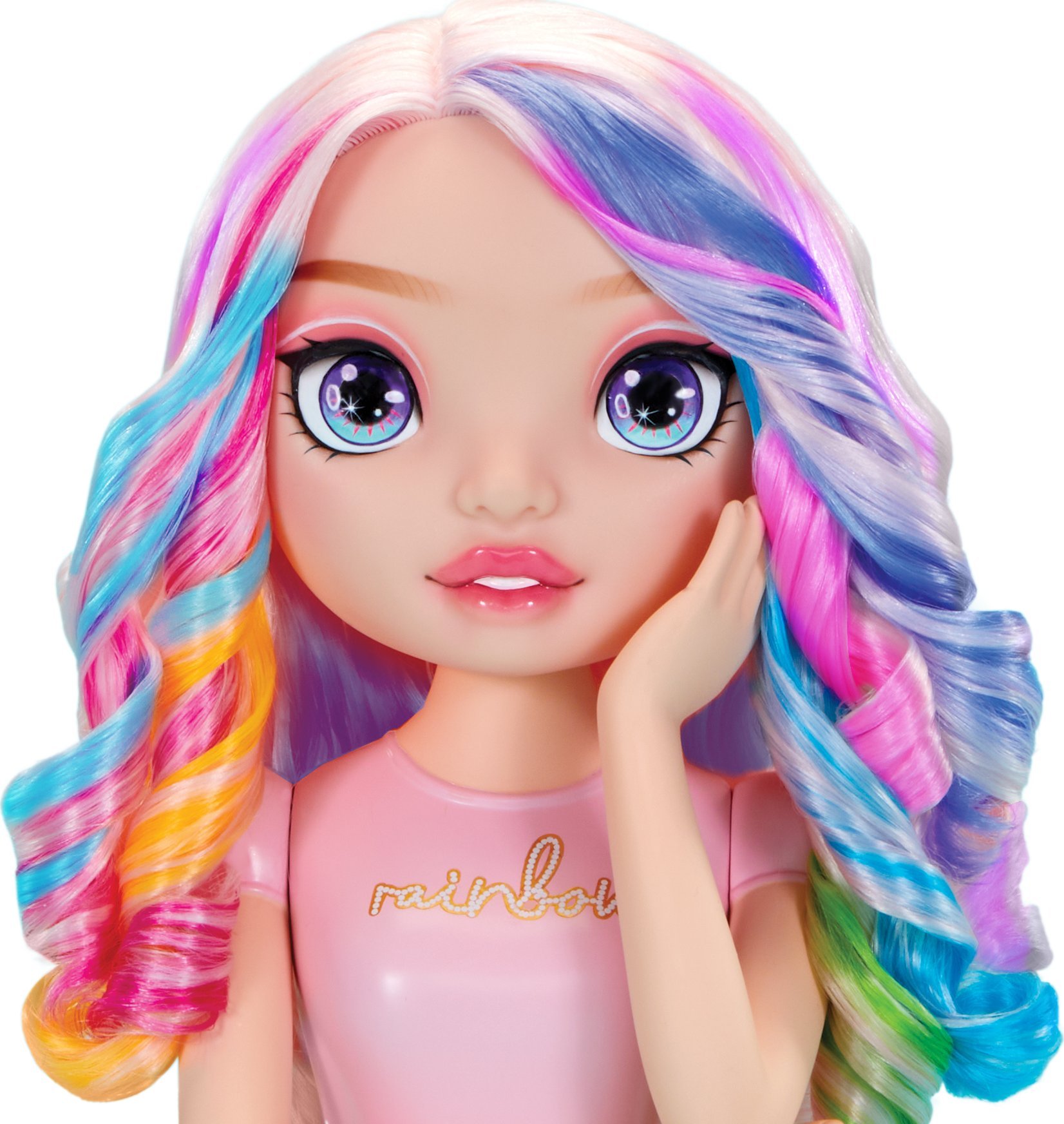 MGA Entertainment Rainbow HIgh Styling Head Herní sada, make-up a kadeřnická hlava