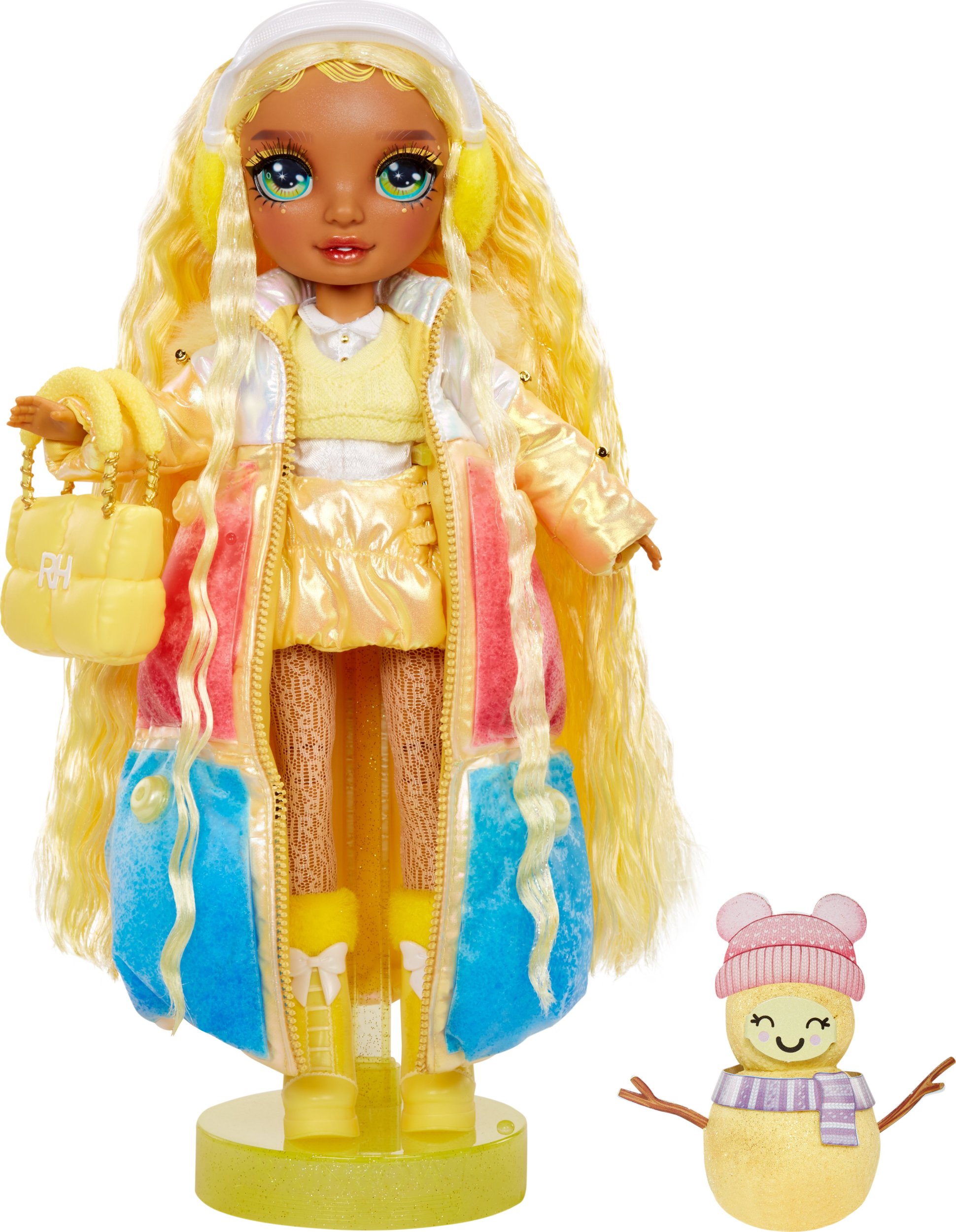 Panenka MGA Entertainment Rainbow High Winter Wonderland - Sunny (Yellow), panenka