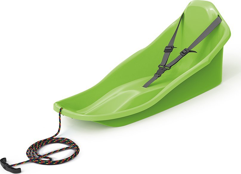 Plastové saně Prosperplast, zelené, 72 cm x 37 cm