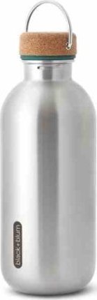 Black & Blum Ocelová láhev s korkem, tmavě modrá / Black+Blum