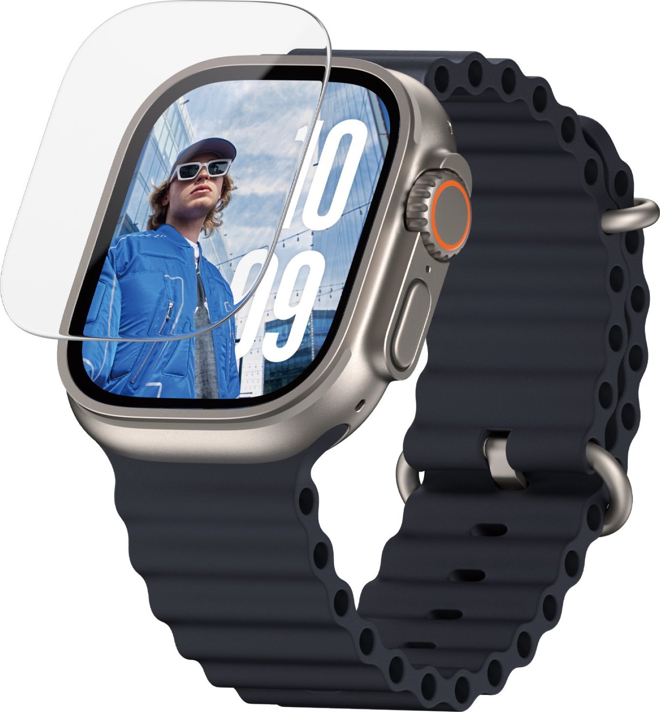 PanzerGlass - Ochrana obrazovky pro chytré hodinky - ultra široký tvar - sklo - pro Apple Watch Ultra 2