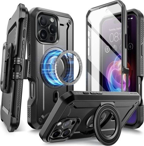 Supcase POUZDRO UB PRO MAG MAGSAFE PRO IPHONE 16 PRO MAX ČERNÝ