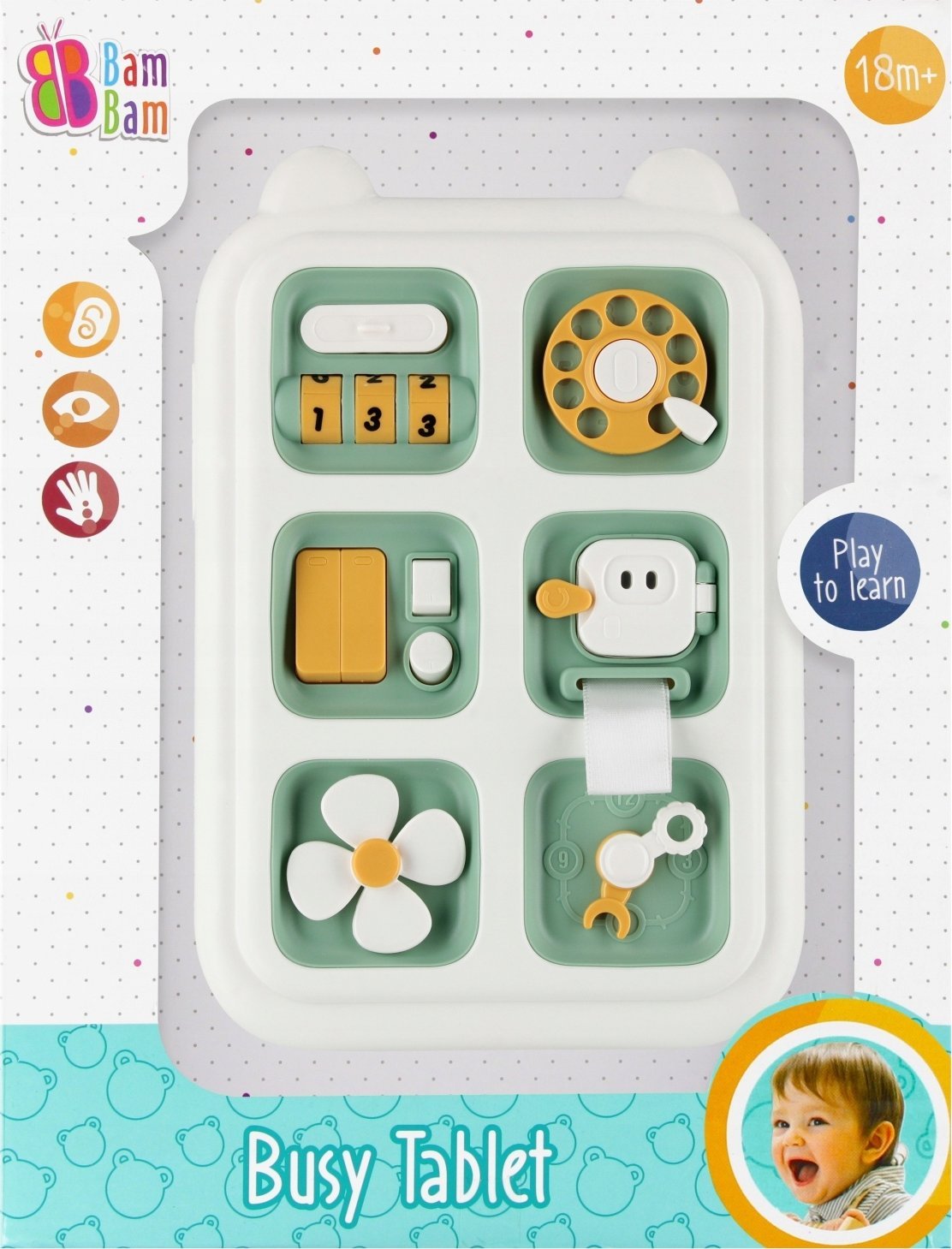 BamBam BAM BAM VZDĚLÁVACÍ TABLET 24X32X6 WB 72