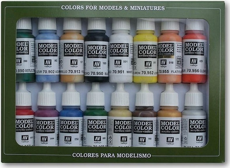 Vallejo Vallejo: 70.140 - Barva pro model - Figurka - Basic Colors USA (16 x 18 ml)
