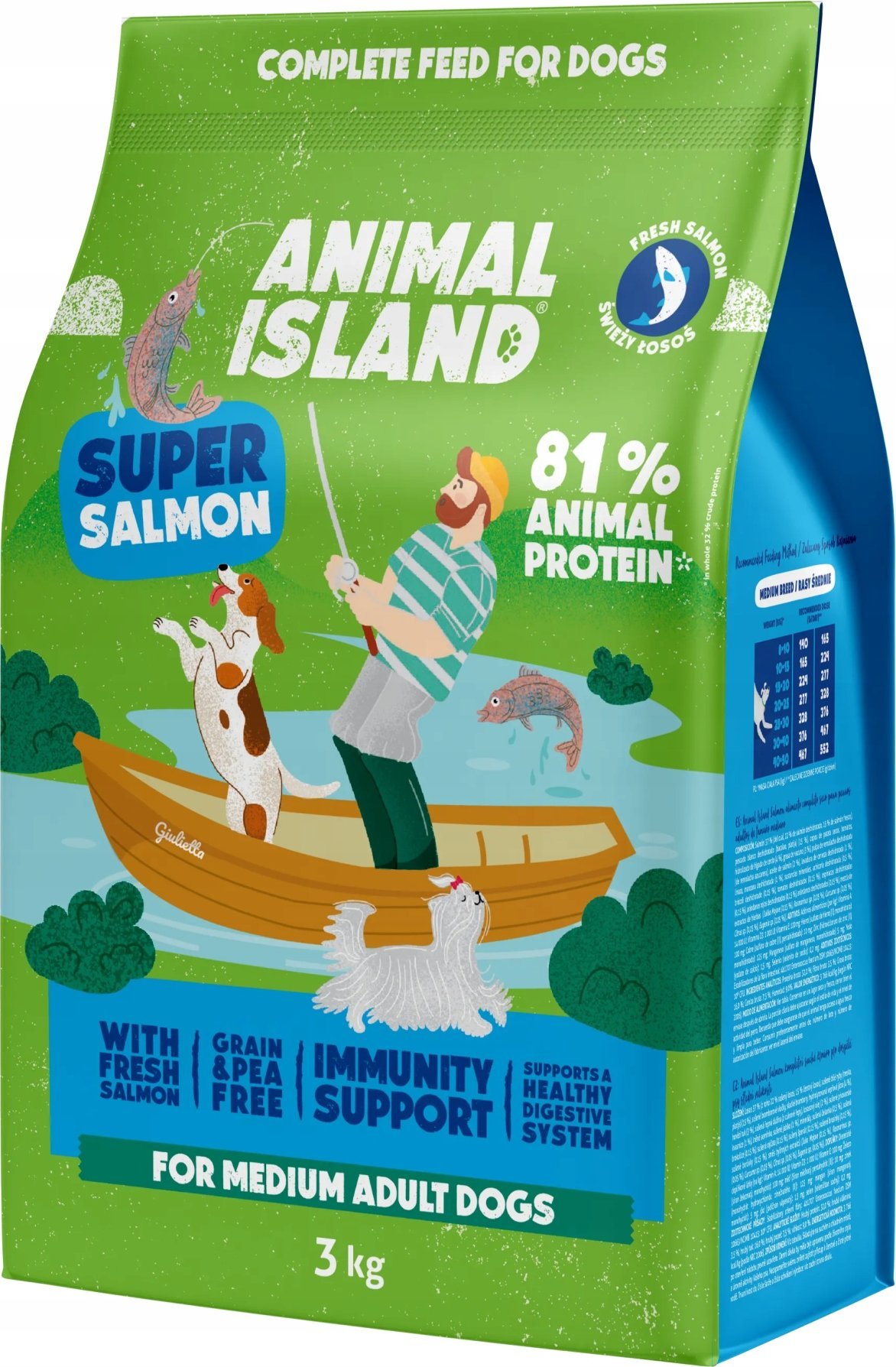 ANIMAL ISLAND Super salmon - suché krmivo pro psy - 3kg