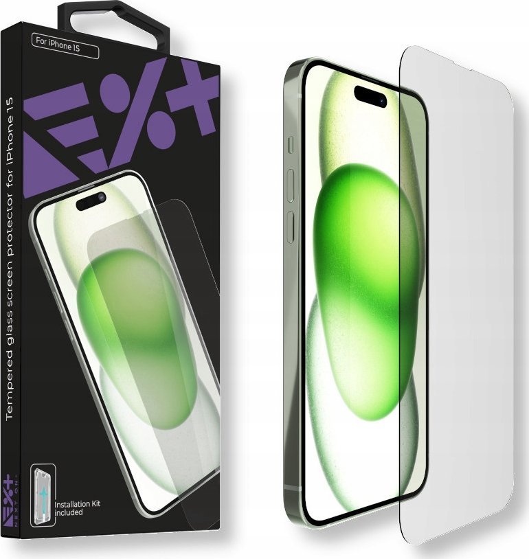 NEXT ONE Ochranný kryt obrazovky NEXT ONE z tvrzeného skla pro iPhone 15