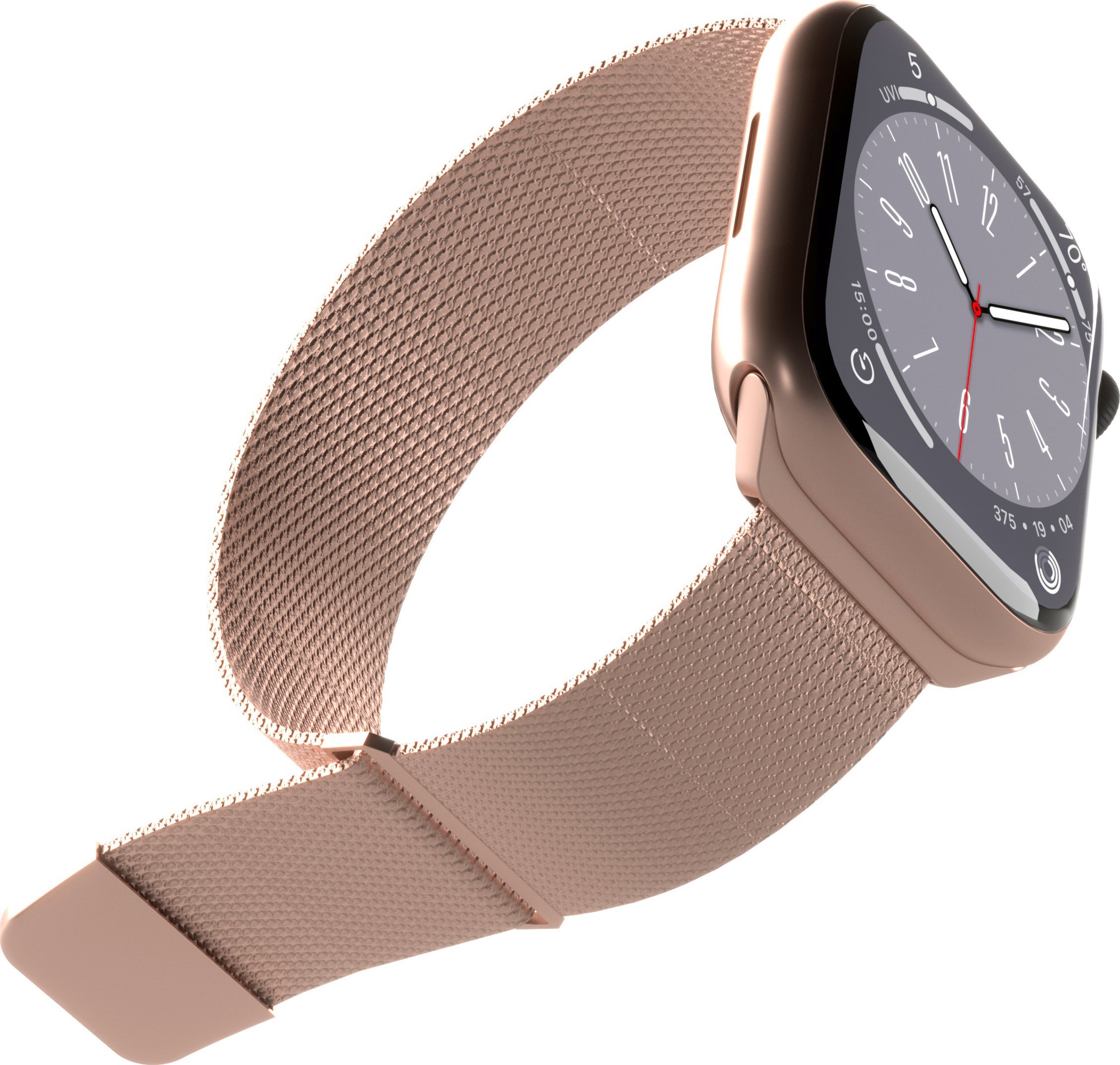 Magnetický pásek Puro Puro Milanese – řemínek z nerezové oceli pro Apple Watch 38/40/41 mm (růžové zlato)