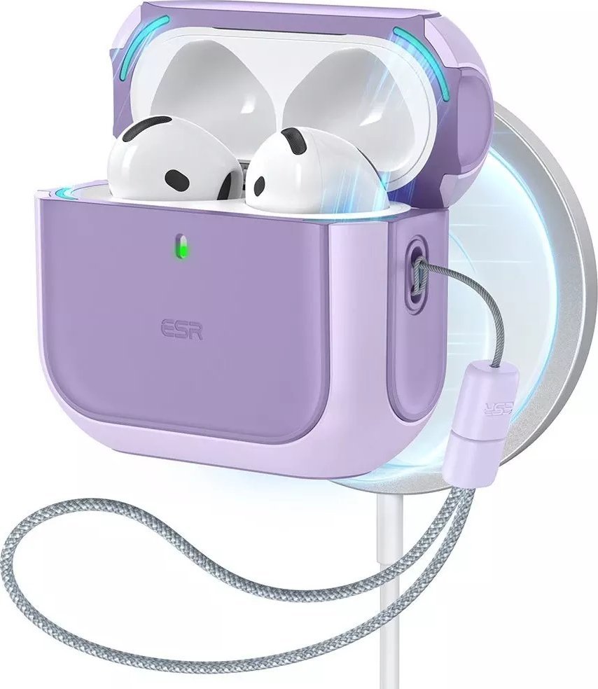 ESR Pouzdro Orbit Halolock MagSafe pro Apple AirPods 4 - fialové