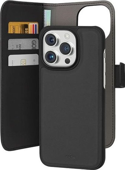 Peněženka SBS Mobile Puro Eco-Leder pro iPhone 15 Pro černá