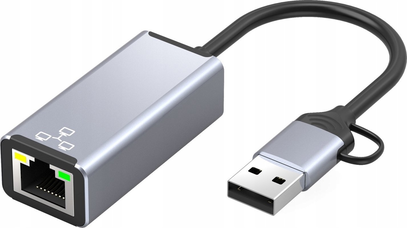 Bounn Síťová karta USB/TYPE C Ethernet adaptér 100 Mbps