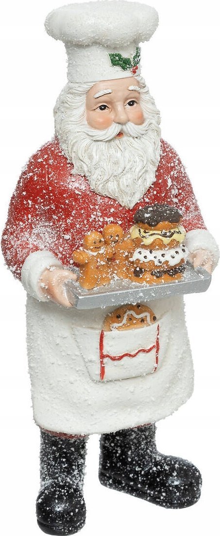 Atmosphera figurka Santa Clause s tácem a sušenkami, 28 cm