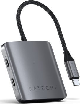 Satechi USB HUB Satechi 4portový USB-C Hub PD - hliníkový USB-C hub (4x USB-C 10Gbps, včetně 1x 100W PD) (vesmírně šedý)