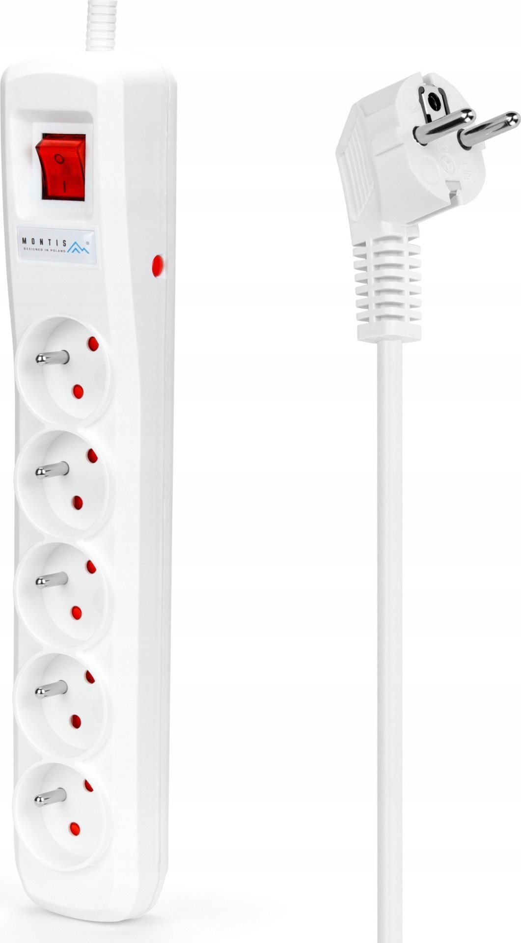 Montis MT145-1.5 přepěťová ochrana prodlužovací kabel 1,5 m bílý