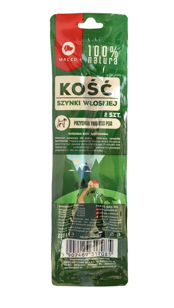 MACED Parma ham bone - dog chew - 500g