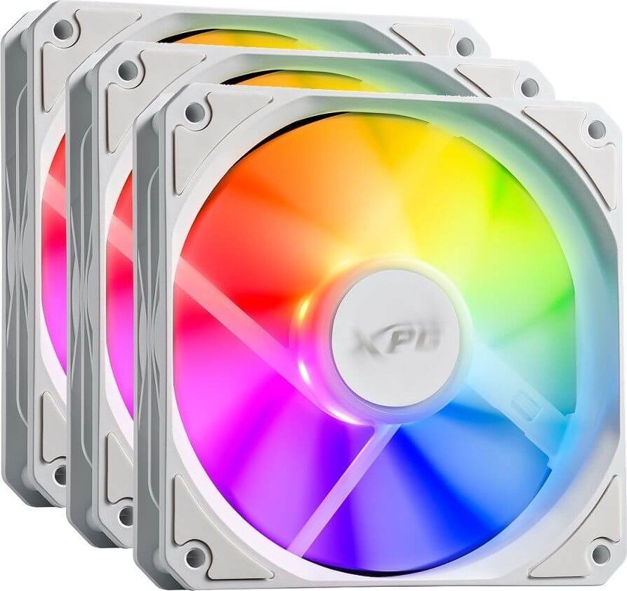 XPG Vento R 120 ARGB PWM ventilátor bílý 3-balení (VENTOR120ARGBPWM3C-WHCWW)