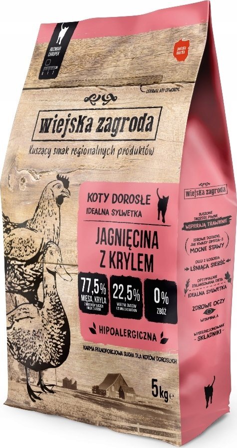 Rural Farm Lamb with Krill - dry cat food - 5 kg
