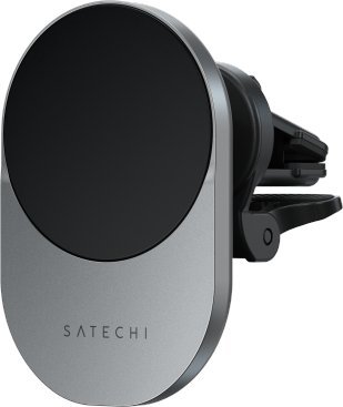 Bezdrátová nabíječka do auta Satechi Satechi Qi2 – bezdrátová nabíječka do auta Qi2 15W kompatibilní s MagSafe (vesmírně šedá)