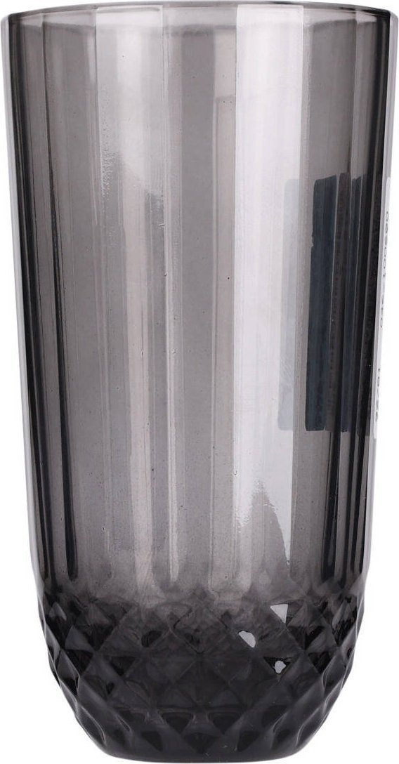 Excellent Houseware Skleněný hrnek ze šedého skla, 345 ml