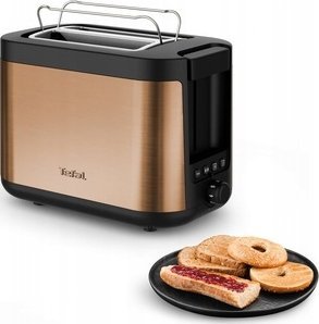 Tefal Topinkovač Coppertinto TT430G10, 850 W, černá/měděná, zlatá | TEFAL