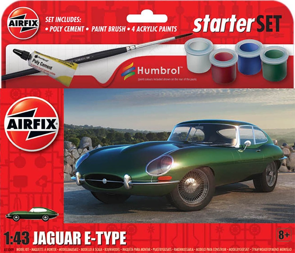 Airfix Startovací sada Airfix - Jaguar E-Type
