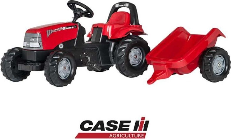 Rolly Toys Šlapací traktor rolyKid s kufrem a přívěsem