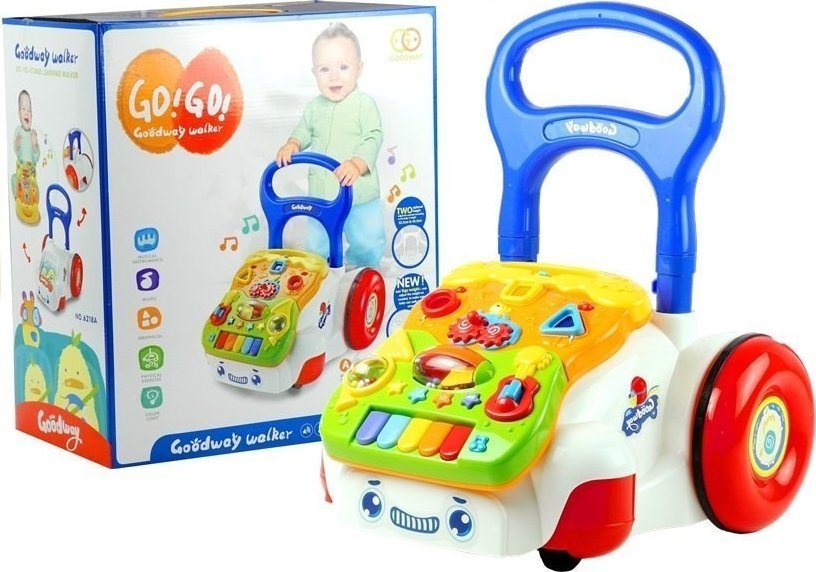 Dětské chodítko LeanToys hrací odnímatelný panel