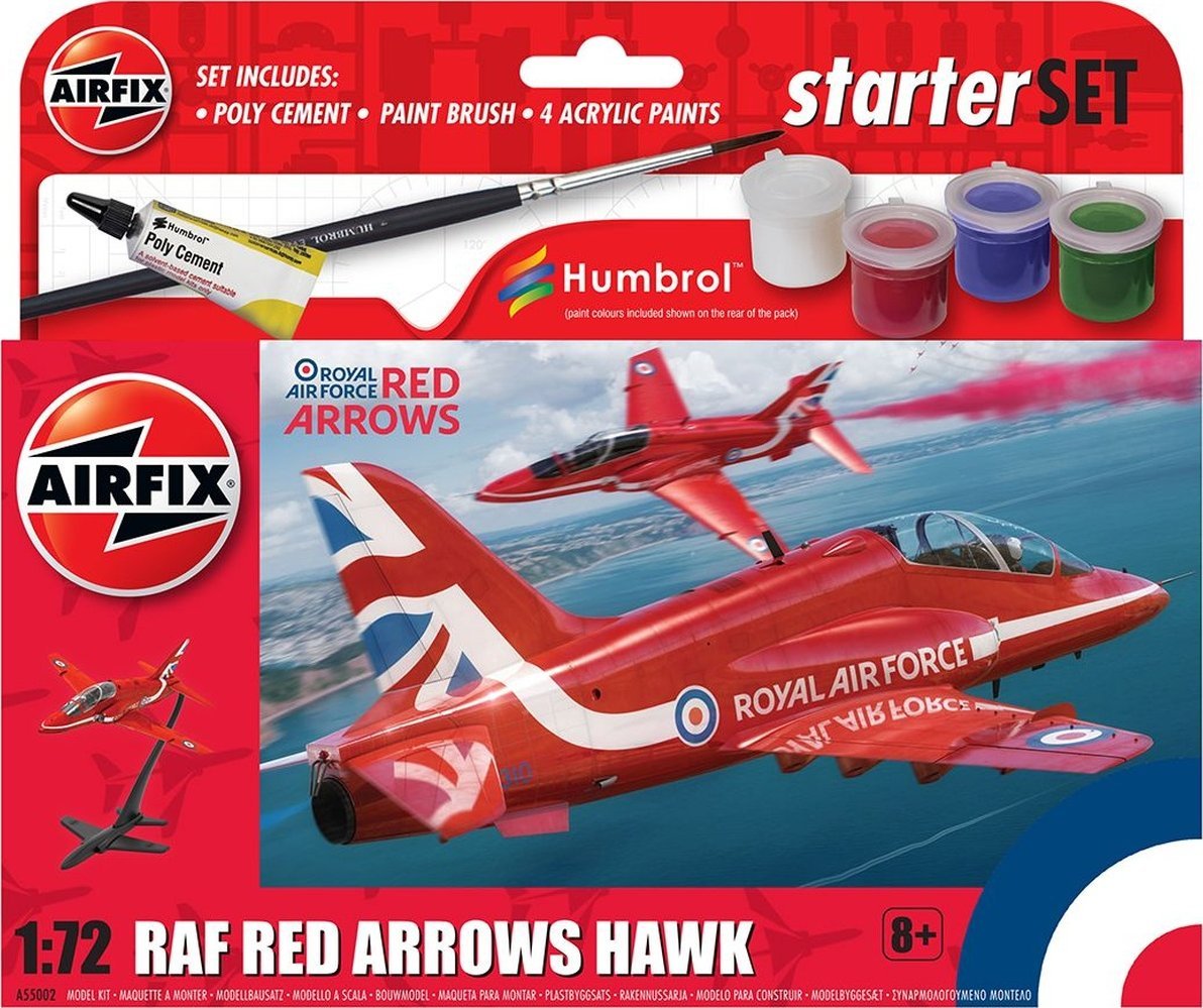 Airfix Airfix Starter Set - Red Arrows Hawk