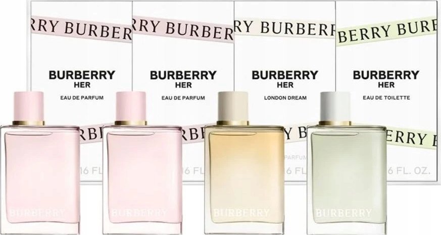 Alkotest SET MINIATUR BURBERRY Her EDP + Her EDP + London Dream EDT + Her EDT 4x5ml