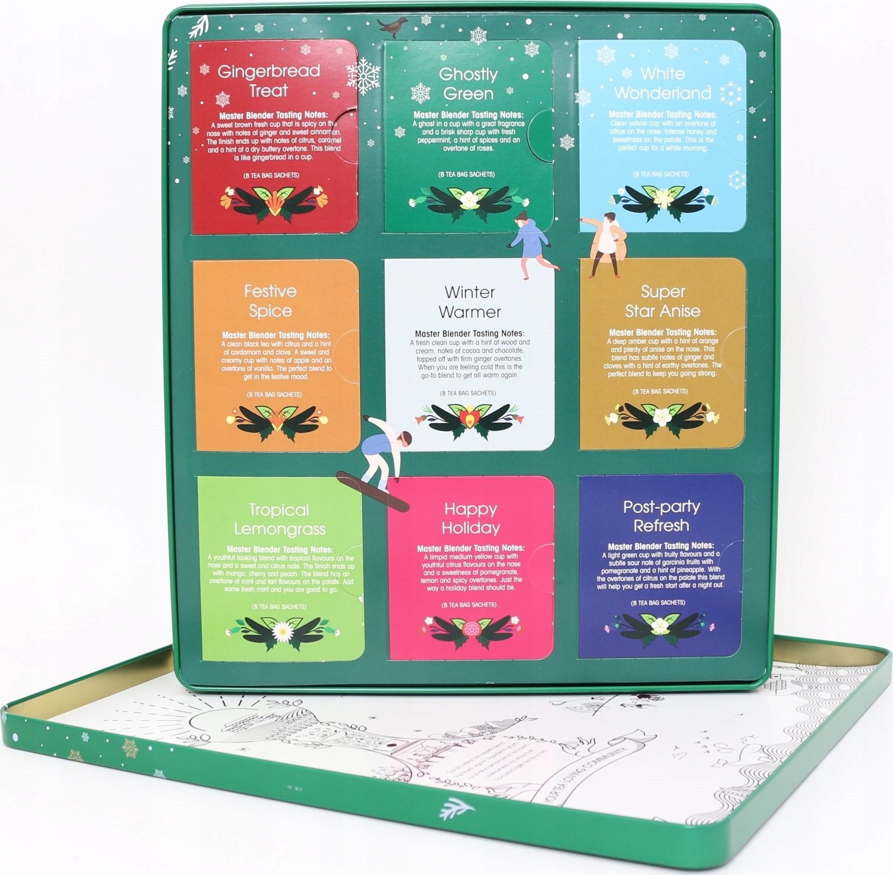 English Tea Shop English Tea Shop, Sada čajů v zelené plechovce, 72 sáčků