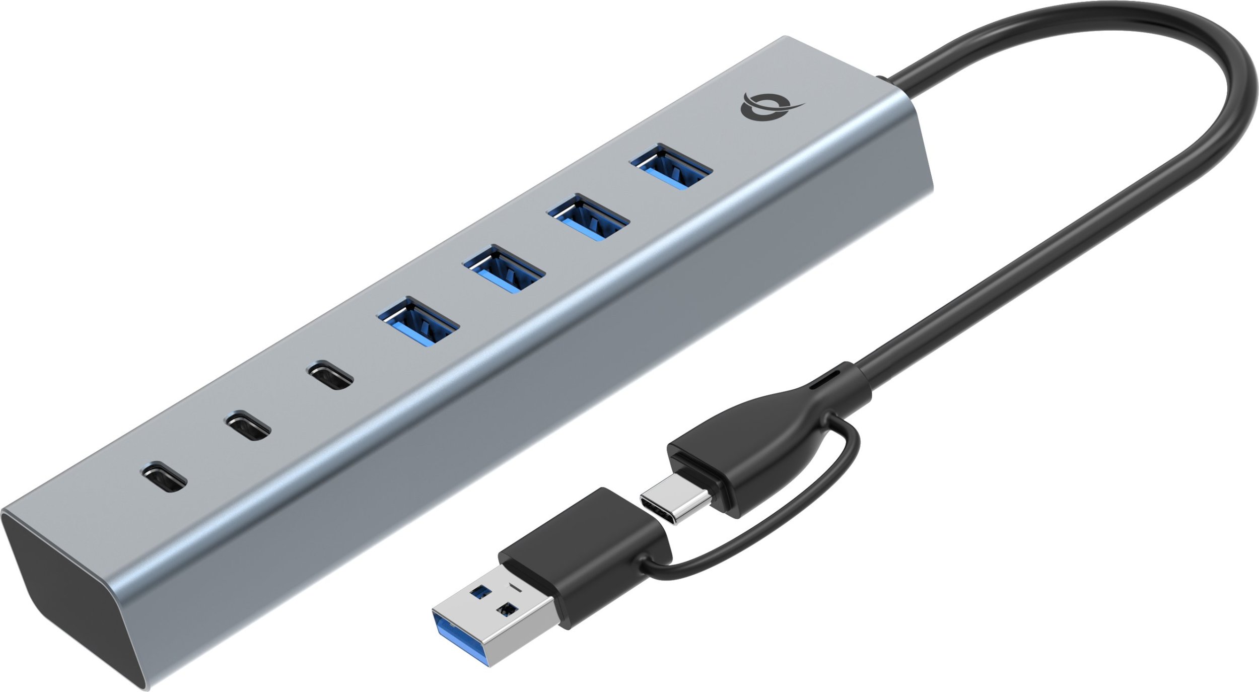 Conceptronic Conceptronic HUBBIES20G rozbočovače a rozbočovače USB 3.2 Gen 1 (3.1 Gen 1) Type-C 5000 Mbit/s šedá