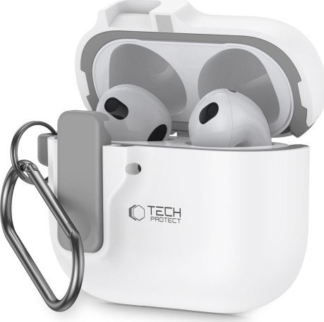 Tech-Protect TECH-PROTECT SLIM HOOK APPLE AIRPODS 4 BÍLÁ