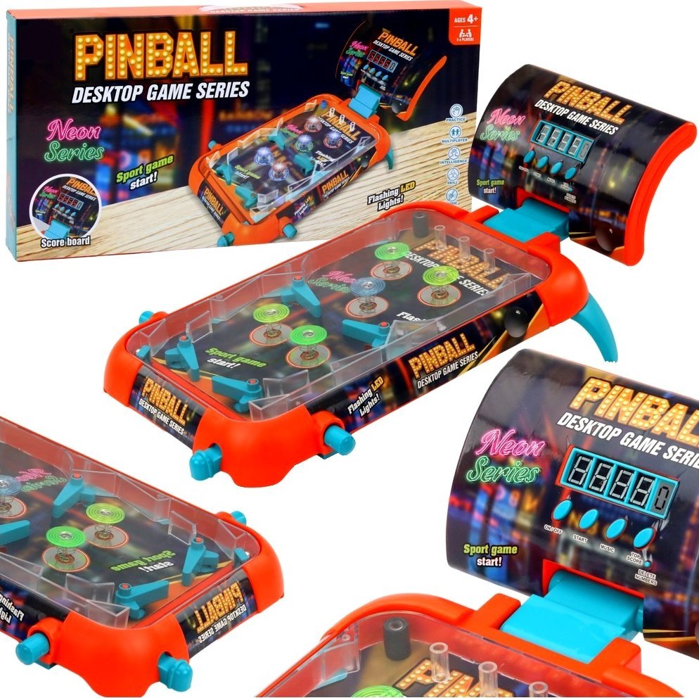 Qulki Flipper Pinball Arkádová hra pro děti Pinball Flipper LED
