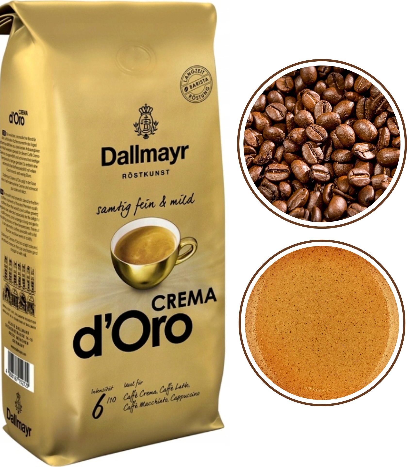 Dallmayr Crema d Oro zrnková káva 1 kg