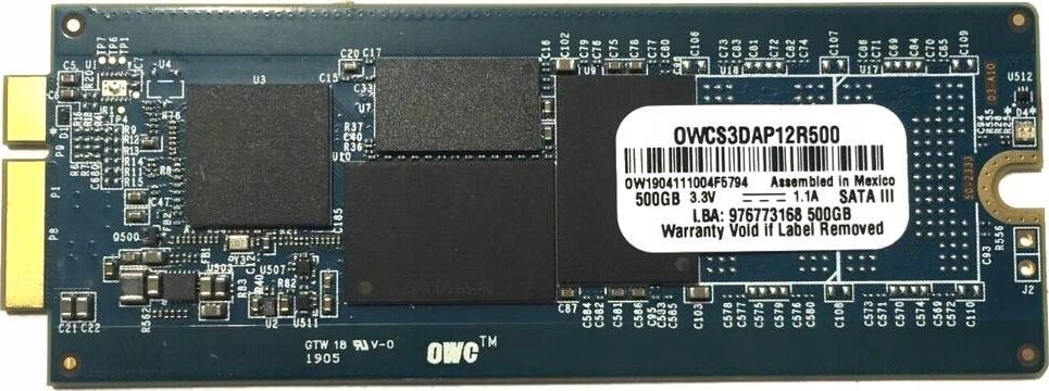 Dysk SSD OWC Aura Pro 500 GB Macbook SSD SATA III (OWCS3DAP12R500)
