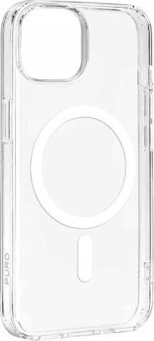 Silikonový obal Puro Puro Lite Mag MagSafe pro iPhone 15 Pro – průhledný