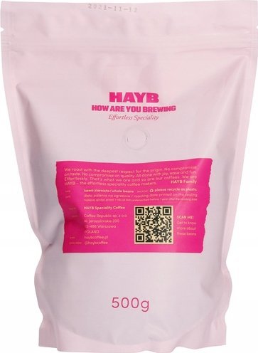 HAYB Kávová zrna HAYB - Poury přes květ 500g