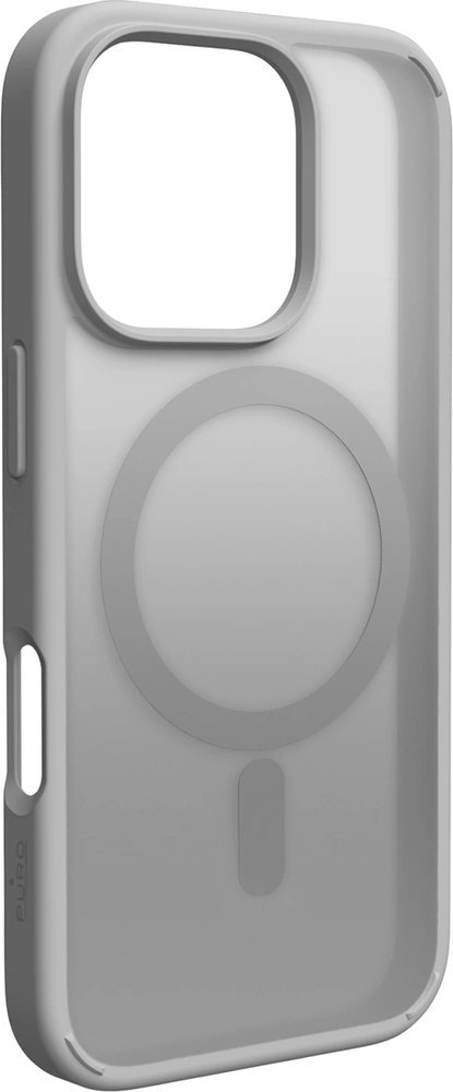 Silikonový obal Puro Puro Gradient MagSafe pro iPhone 16 Pro - stříbrný