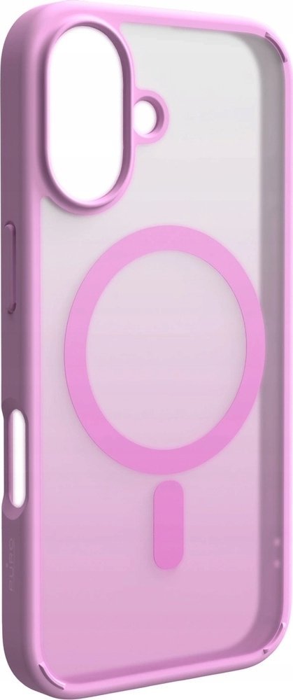 Silikonové pouzdro Puro Puro Gradient MagSafe pro iPhone 16 – růžové