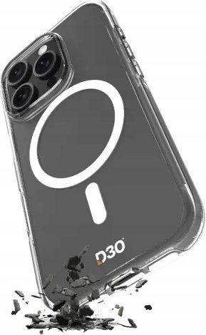 Silikonové pouzdro Puro Puro Impact Clear D3O MagSafe pro iPhone 16 Pro – průhledné