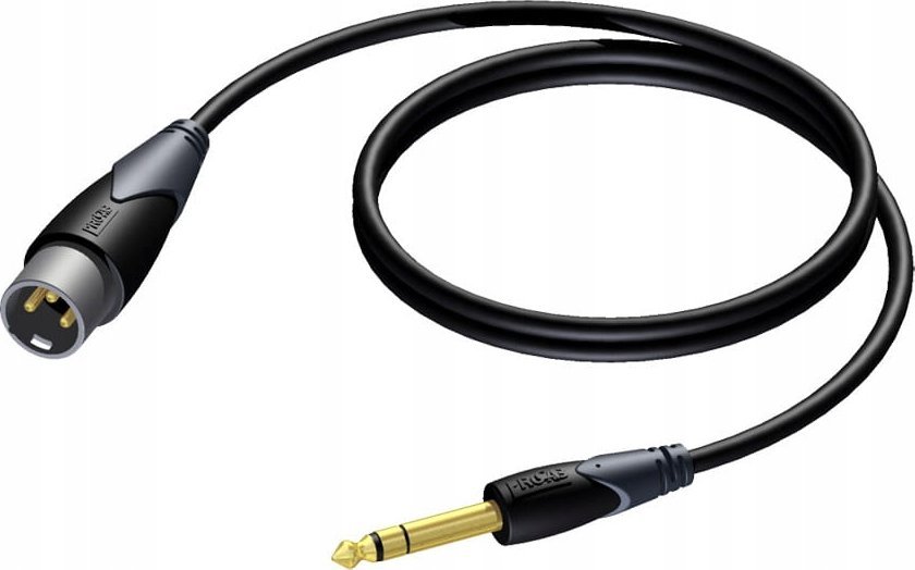 Kabel Procab Kabel PROCAB CLA724/5, XLR (M) na 6,3 mm jack (M) stereo (5 m)