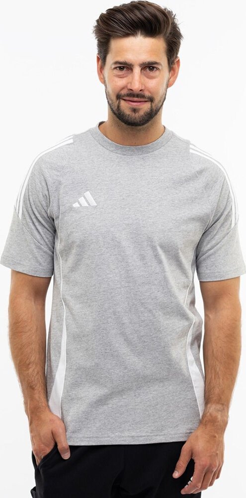 Adidas Pánské tričko Tiro 24 Sweat šedé IR9348 S